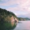 Rocky shoreline in BC